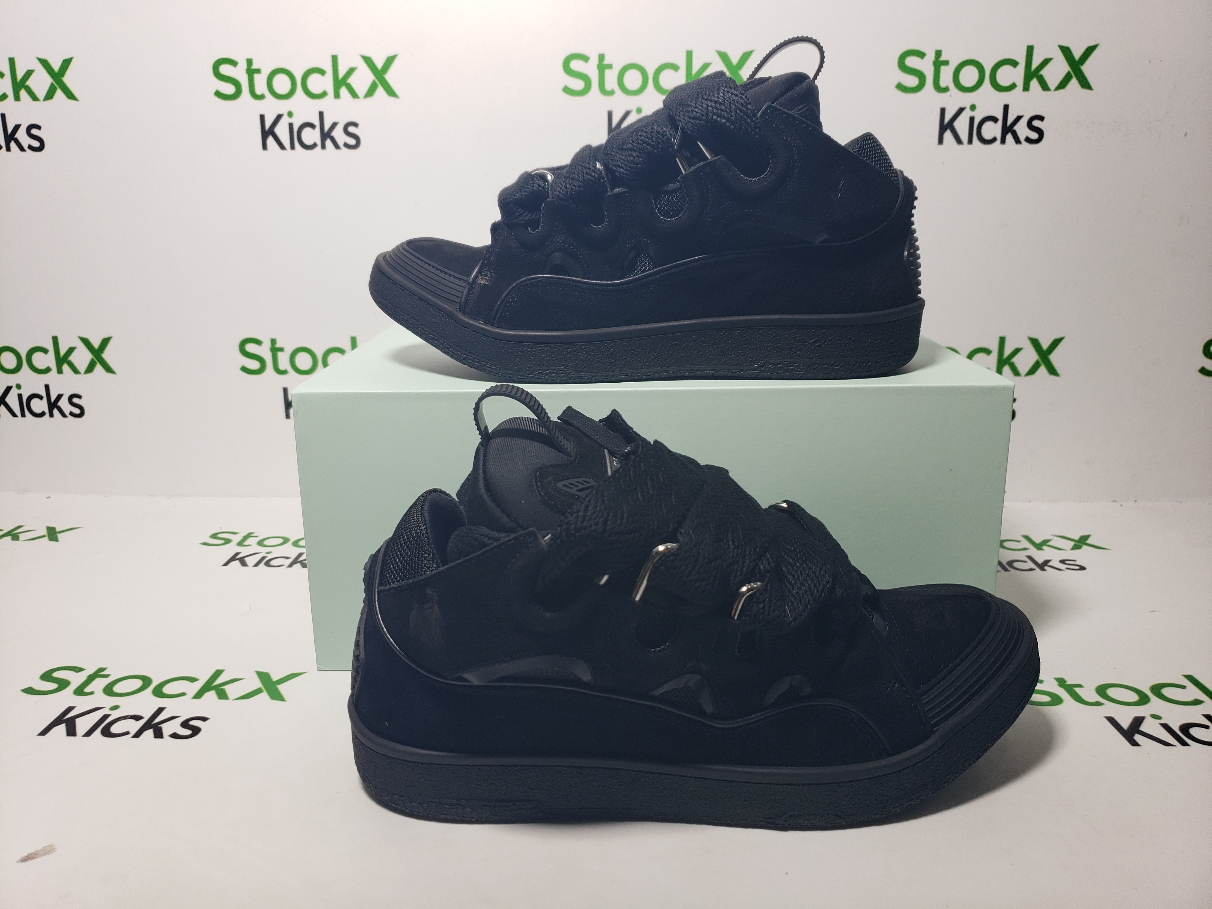 【Top PK God Batch】Lanvin Curb Sneaker Black review Stockxkicks 05