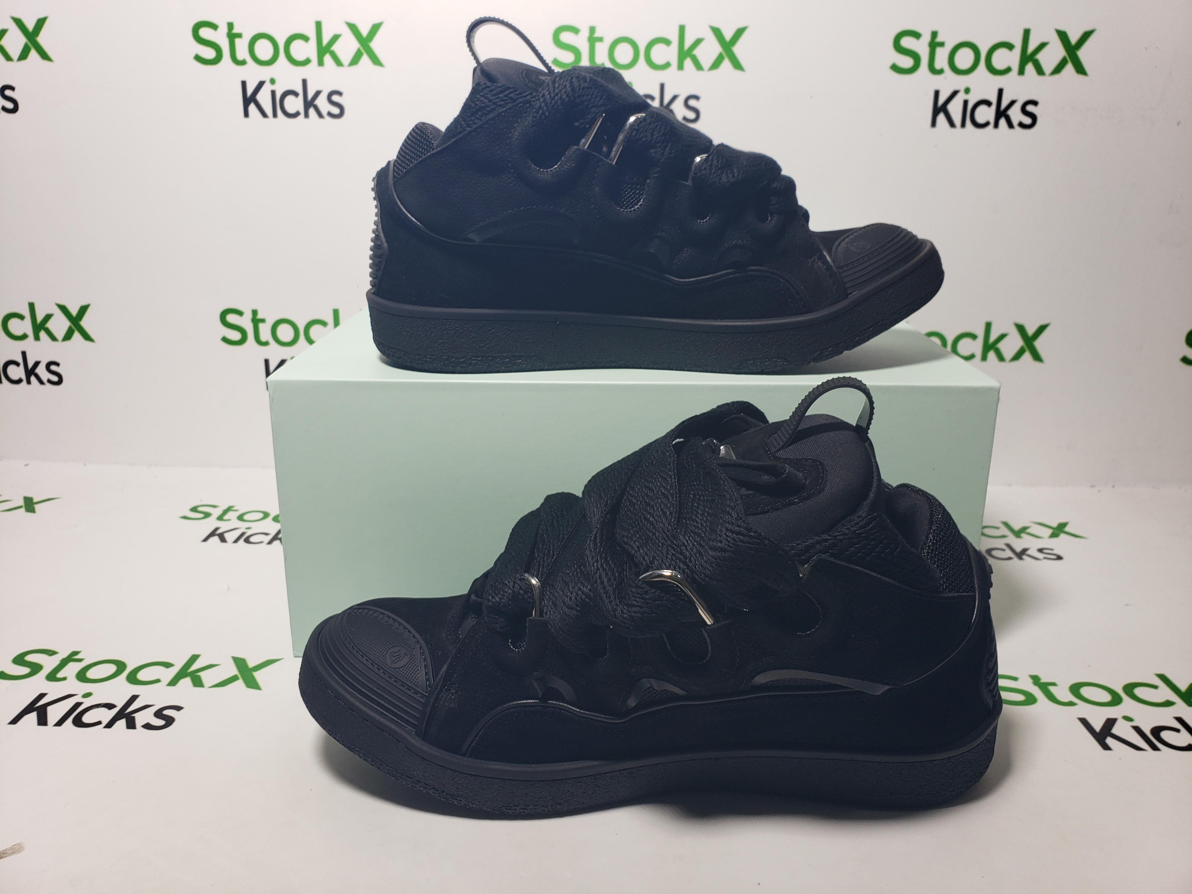 【Top PK God Batch】Lanvin Curb Sneaker Black review Stockxkicks 06