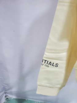 Fear Of God Essentials Pullover Hoodie Applique Logo Buttercream review Stockxkicks 05