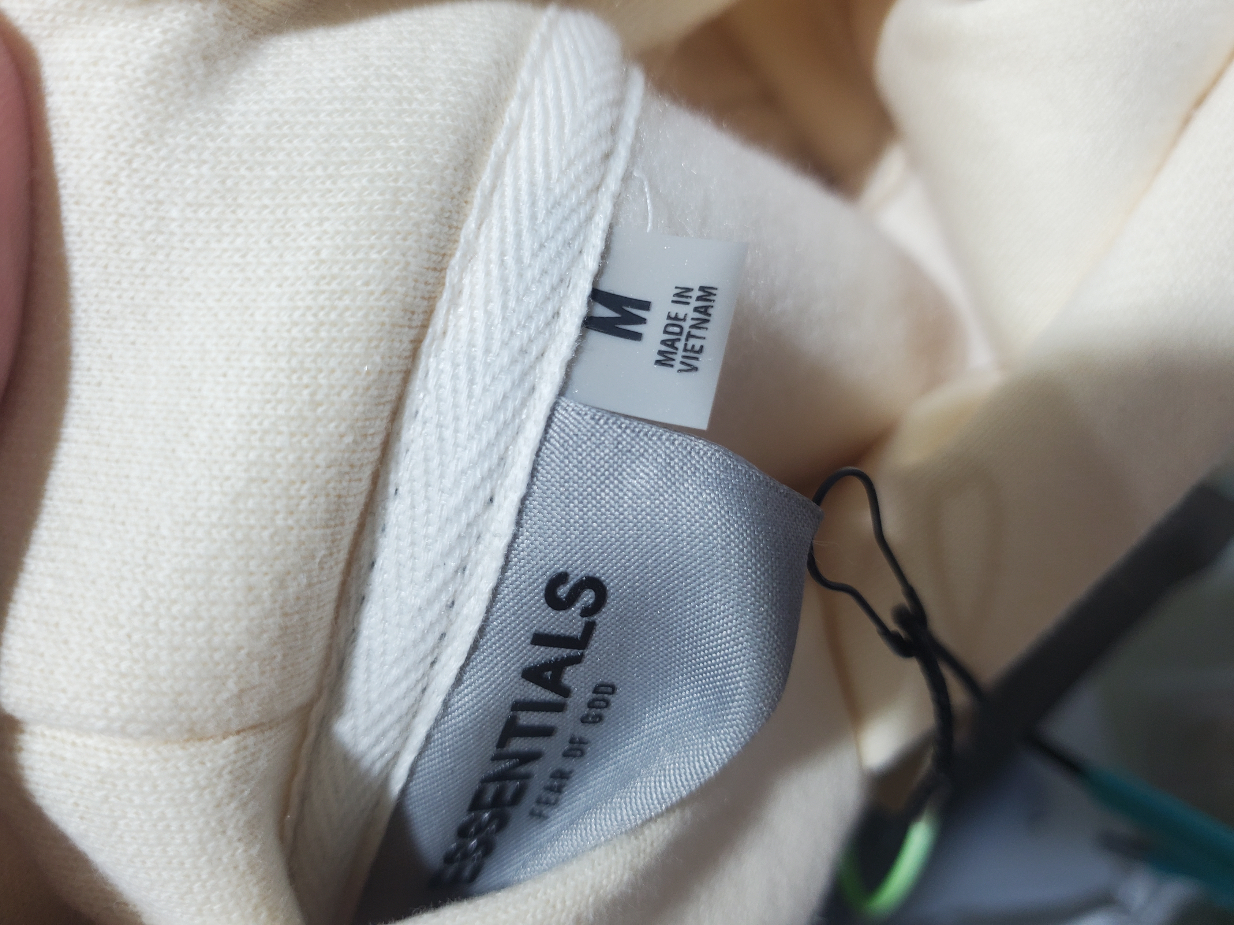 Fear Of God Essentials Pullover Hoodie Applique Logo Buttercream review Stockxkicks 00