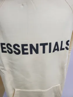 Fear Of God Essentials Pullover Hoodie Applique Logo Buttercream review Stockxkicks 03