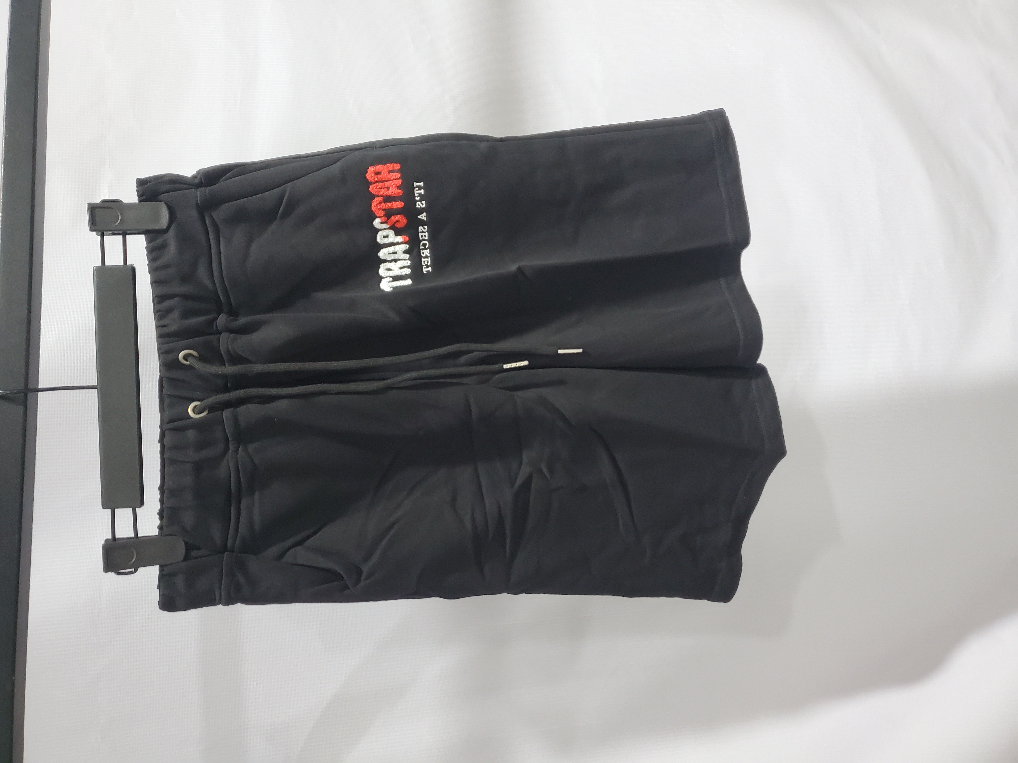 Trapstar Chenille Decoded Short Set Black/Red review Stockxkicks 05