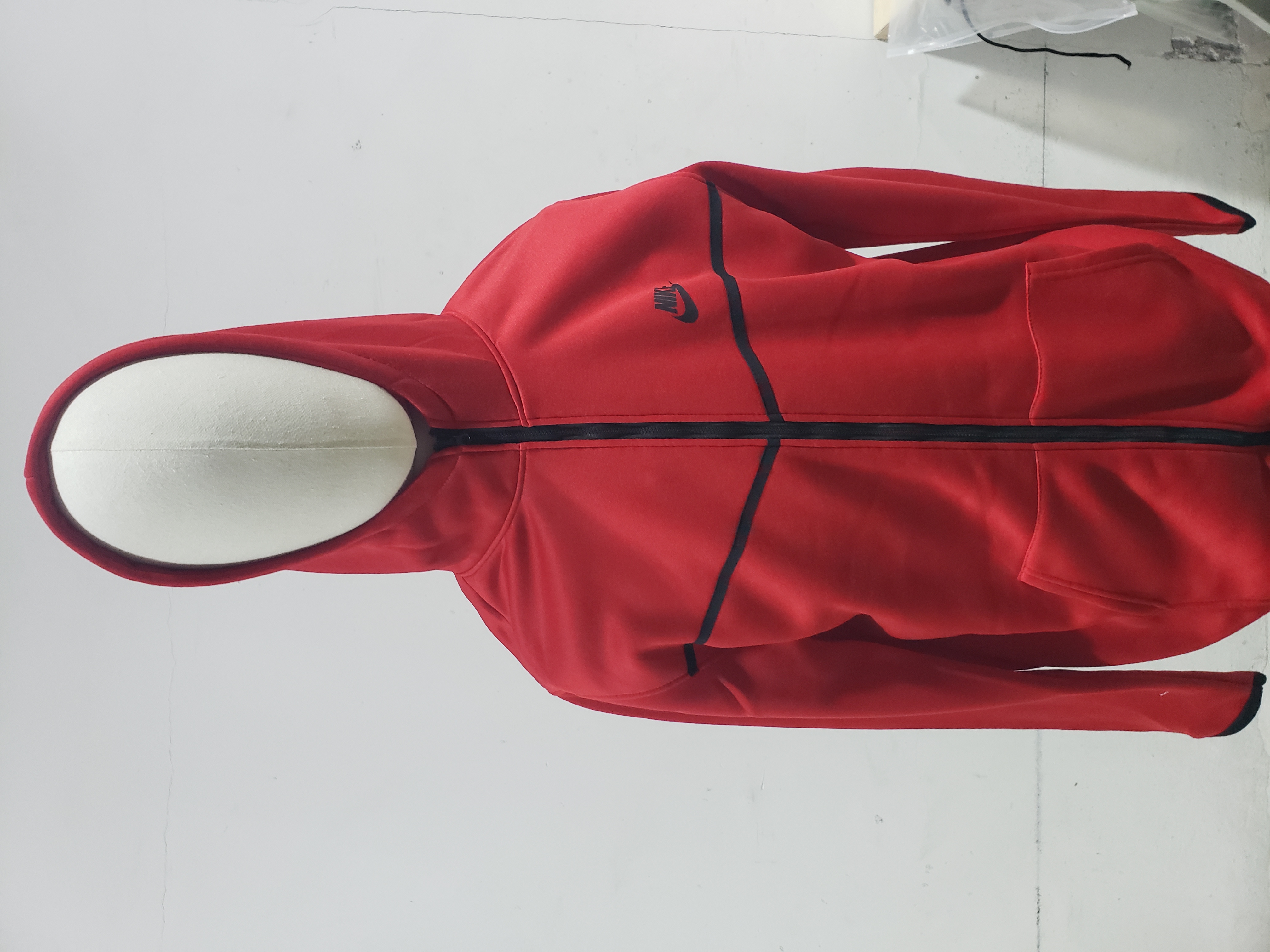 Nike Sportswear Tech Fleece Full Zip Hoodie & Joggers Set University Red review Stockxkicks 01