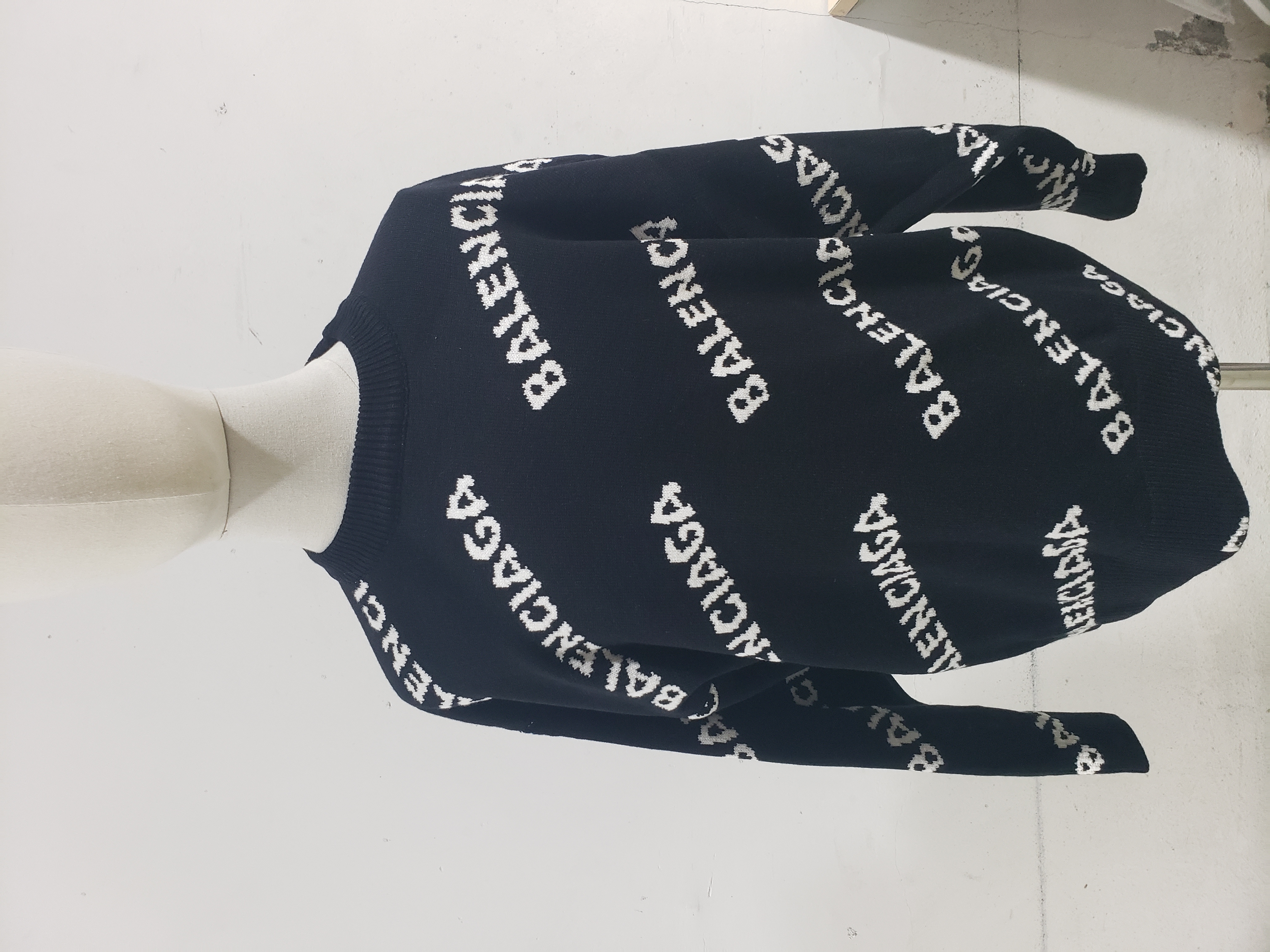 BALENCIAGA Allover Logo Sweater review Stockxkicks 01
