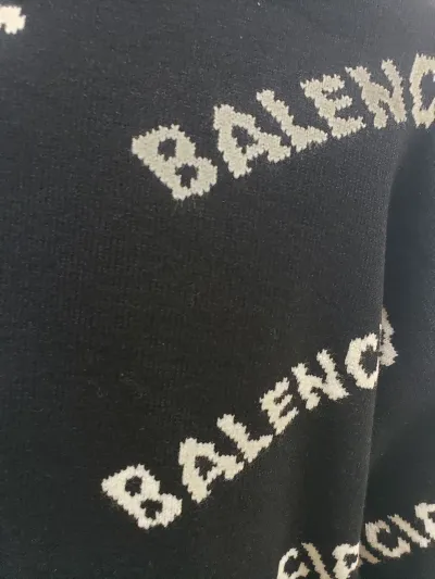BALENCIAGA Allover Logo Sweater review Stockxkicks 02