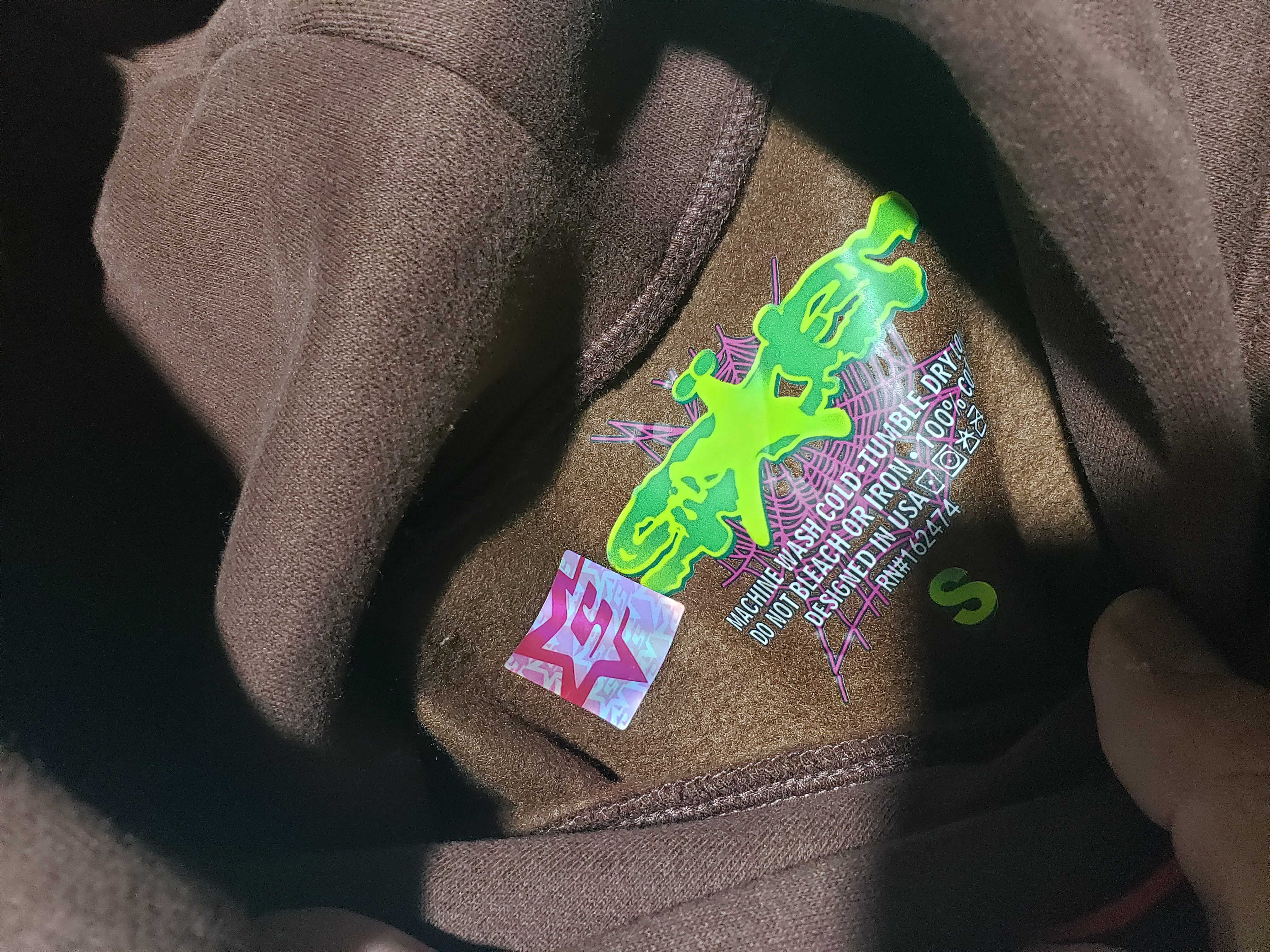 Sp5der x Young Thug Web Hoodie Brown YZ GE916 review Stockxkicks 00