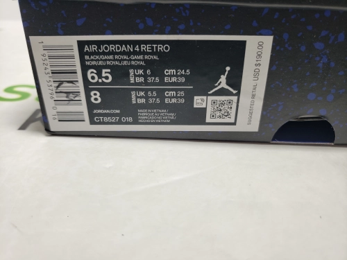 Special offer Batch Air Jordan 4 Retro Black Blue CT8527-018 review 