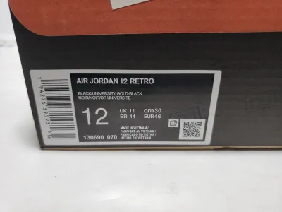 PK God Batch Air Jordan 12 Retro Black University Gold 130690-070 review Stockxkicks 00