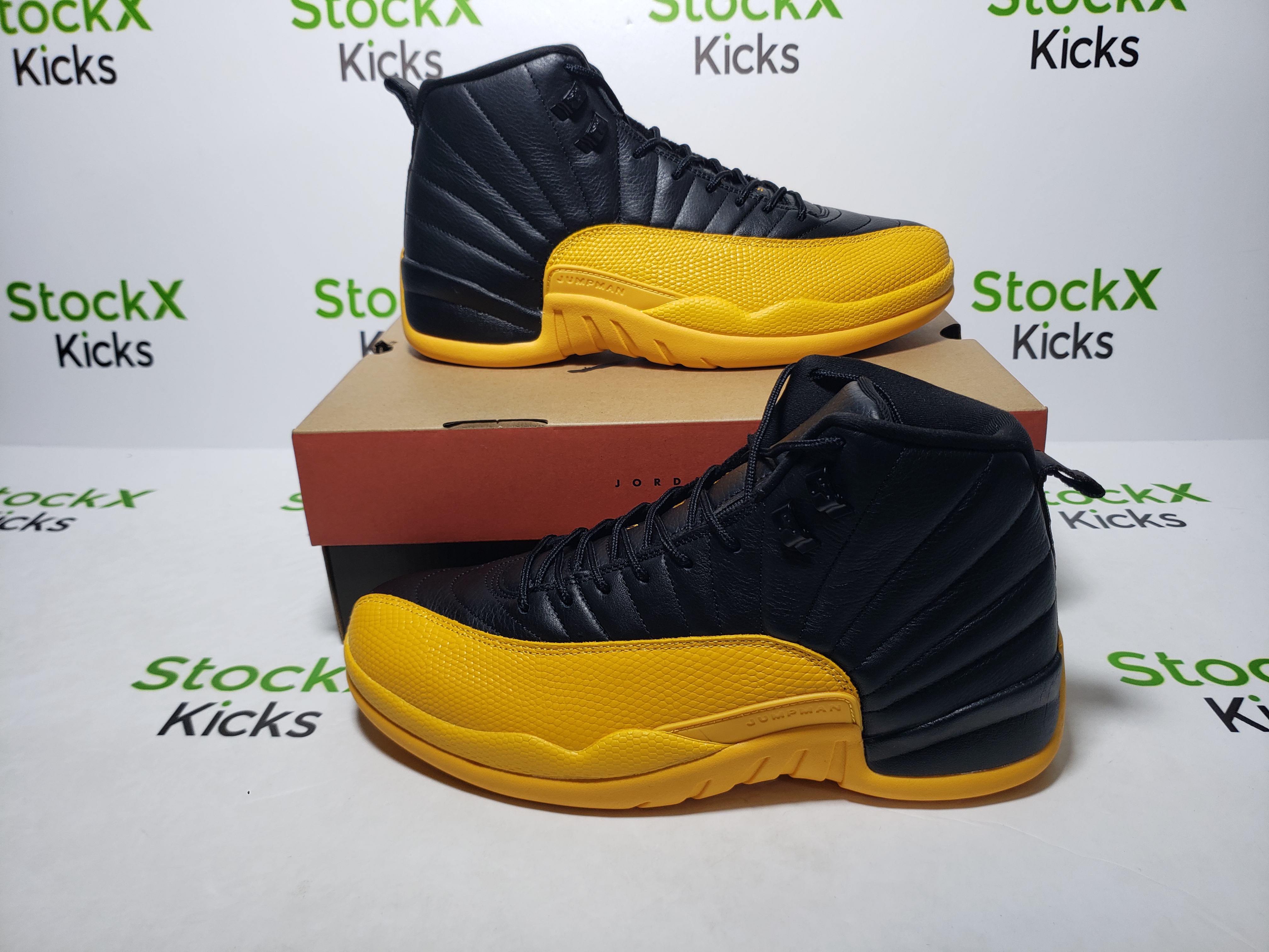 PK God Batch Air Jordan 12 Retro Black University Gold 130690-070 review Stockxkicks 03