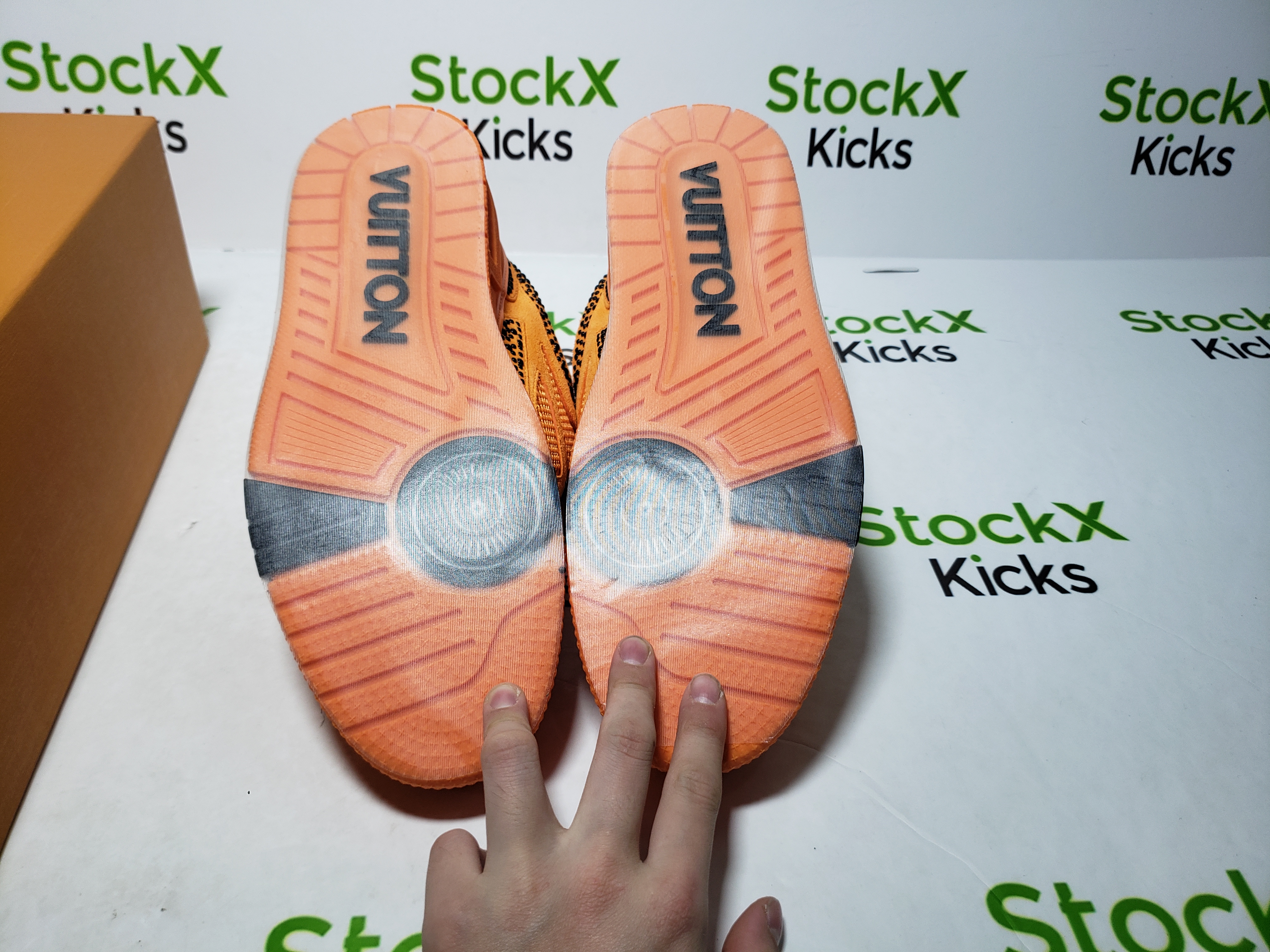 Louis Vuitton Skate Sneaker SK8 Orange Diamond review Stockxkicks 06