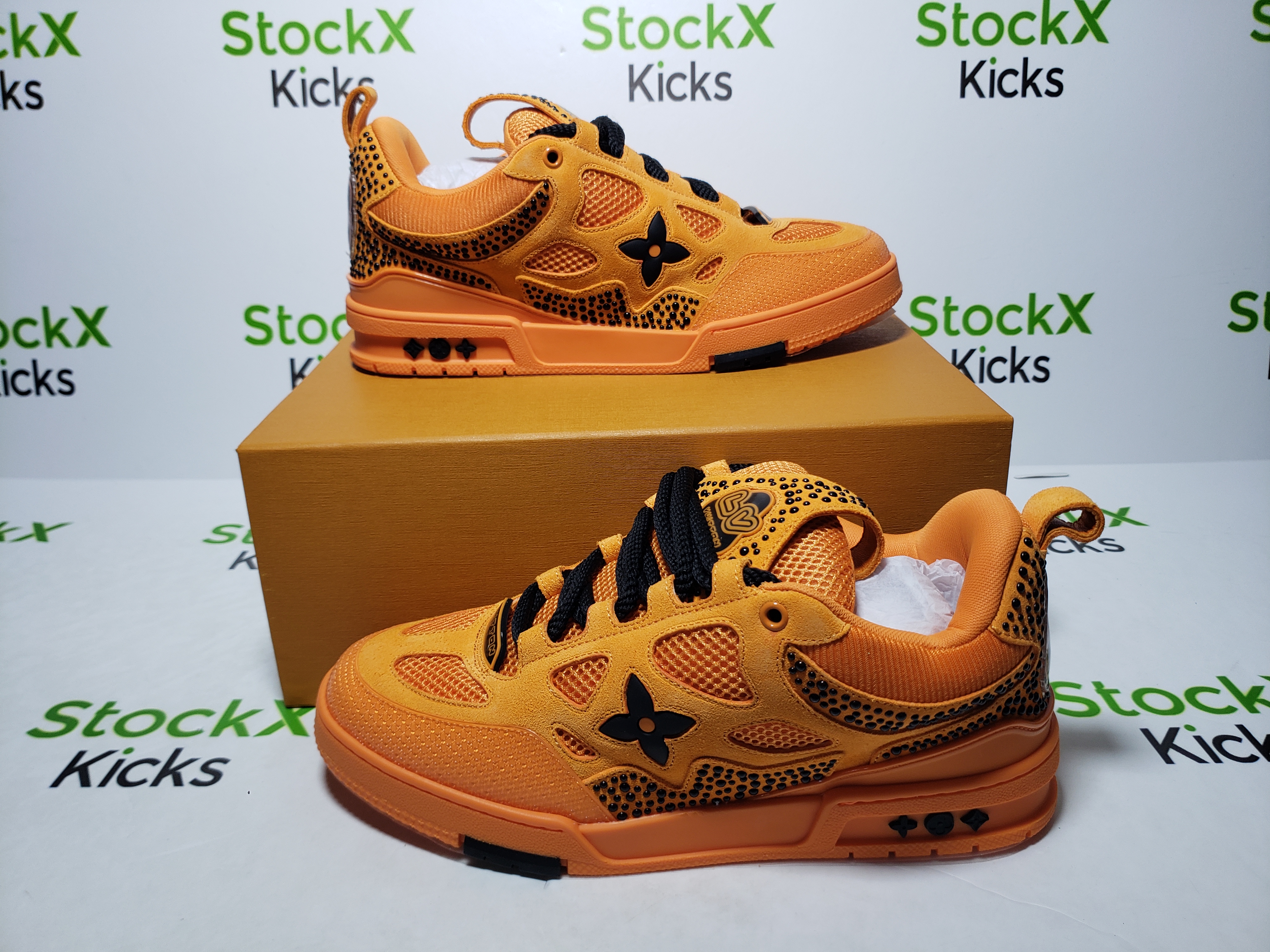 Louis Vuitton Skate Sneaker SK8 Orange Diamond review Stockxkicks 03