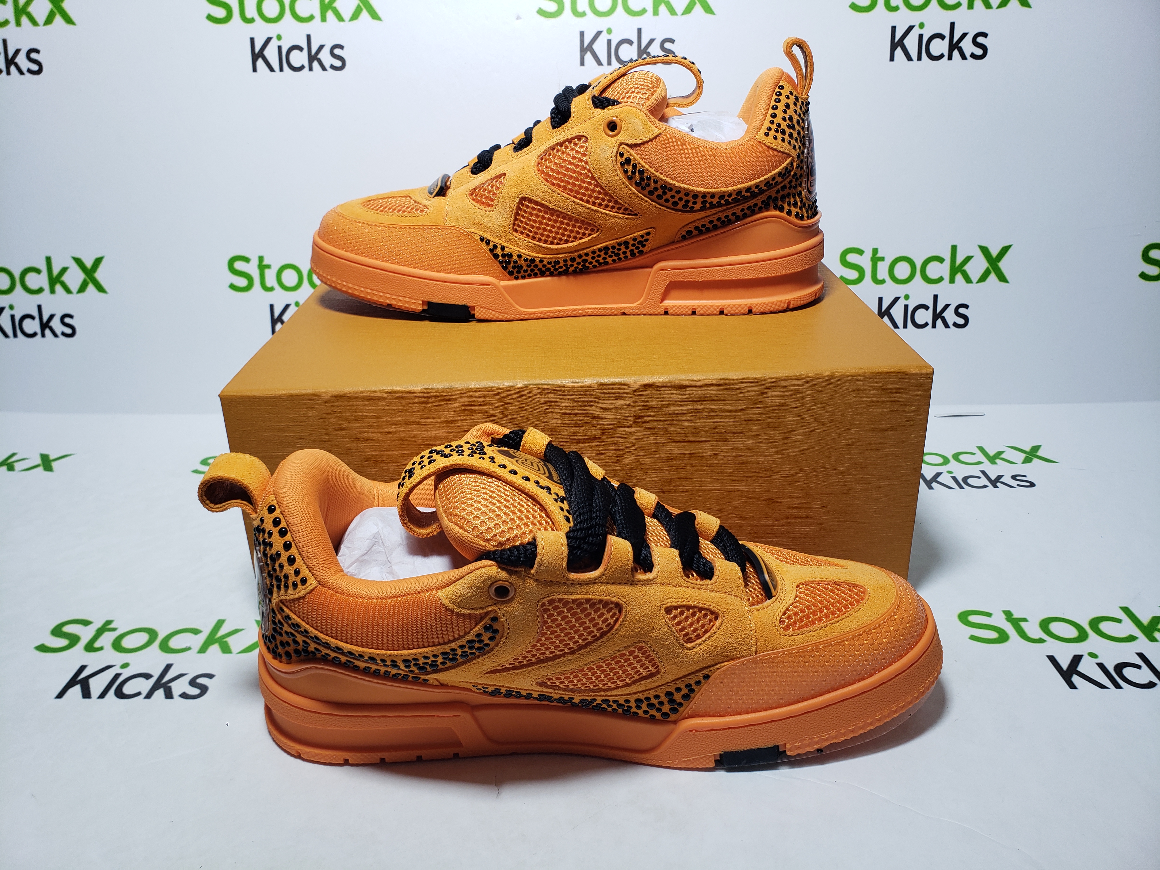 Louis Vuitton Skate Sneaker SK8 Orange Diamond review Stockxkicks 04