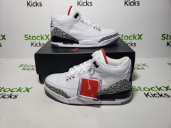 PK God Batch Air Jordan 3 Retro Free Throw Line White Cement 923096-101 review Stockxkicks 04