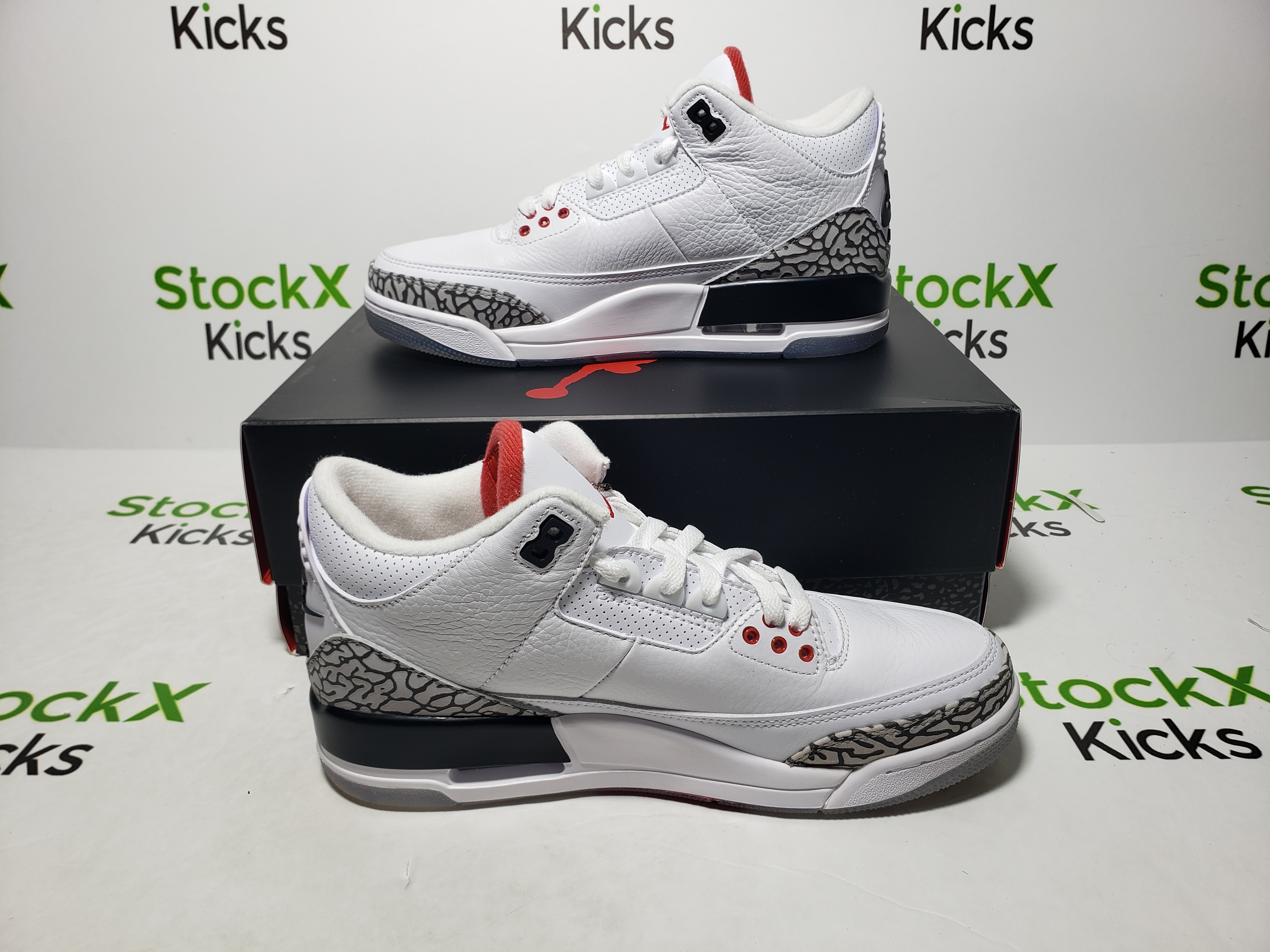 PK God Batch Air Jordan 3 Retro Free Throw Line White Cement 923096-101 review Stockxkicks 04