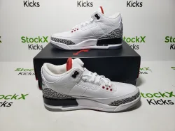 PK God Batch Air Jordan 3 Retro Free Throw Line White Cement 923096-101 review Stockxkicks 05