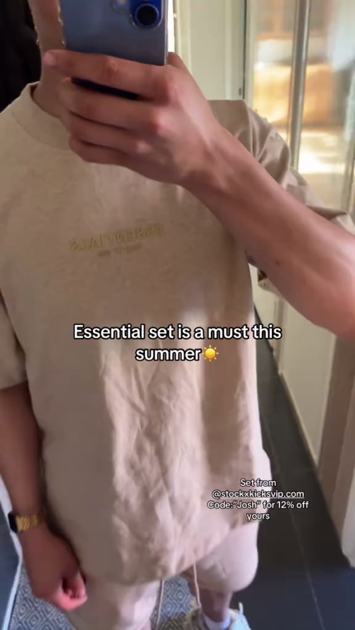 Fear of God Essentials Shorts & T-shirts Set CX101LC2989988 review stockxkicks