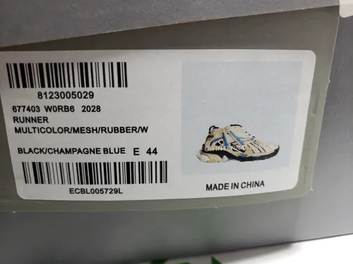 Balenciaga Runner Beige Grey Blue 677402 W5RH6 0312 review 