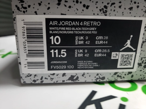 Special offer Batch Air Jordan 4 Retro OG White Cement FV5029-100（2025） review 