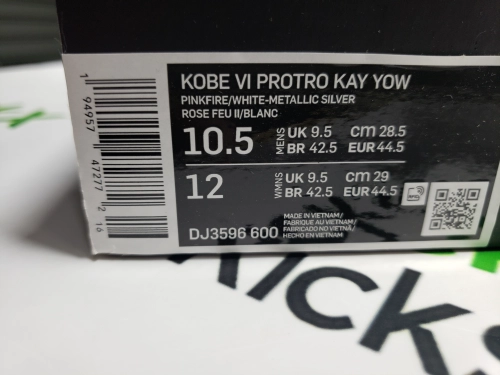 Nike Kobe 6 Protro Kay Yow Think Pink (2021) DJ3596-600 review 