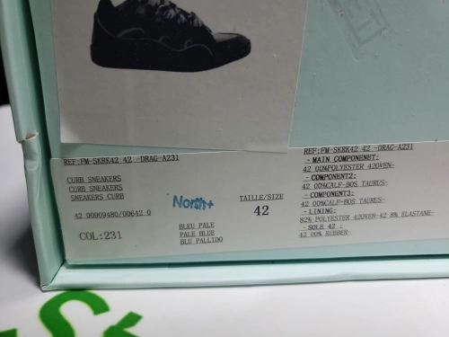 【Top PK God Batch】Lanvin Curb Sneaker Black Grey FM-SKRK11-REFL-P2210 review 