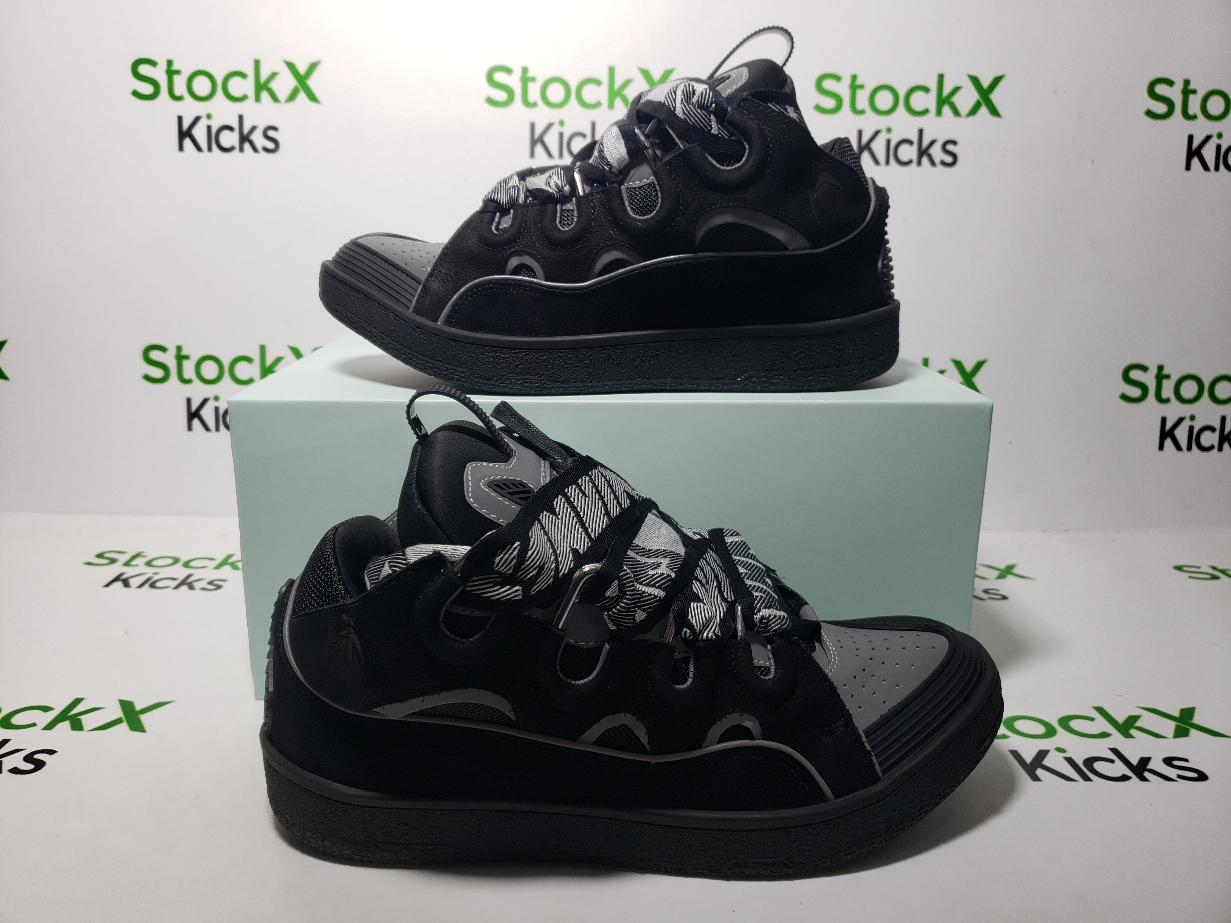 【Top PK God Batch】Lanvin Curb Sneaker Black Grey FM-SKRK11-REFL-P2210 review stockxkicks 05