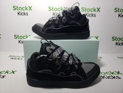 Lanvin Curb Sneaker Black Grey FM-SKRK11-REFL-P2210 review stockxkicks 06