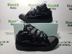 Lanvin Curb Sneaker Black Grey FM-SKRK11-REFL-P2210 PB111901 review stockxkicks 06