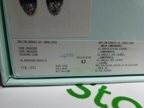 Lanvin Leather Curb Sneaker Gallery Dept. Black Multi PB FW-SKDK02-DRGD-P2210S1 review 
