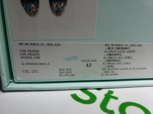 【Top PK God Batch】Lanvin Leather Curb Sneaker Gallery Dept. Black Multi PB FW-SKDK02-DRGD-P2210S1 review 