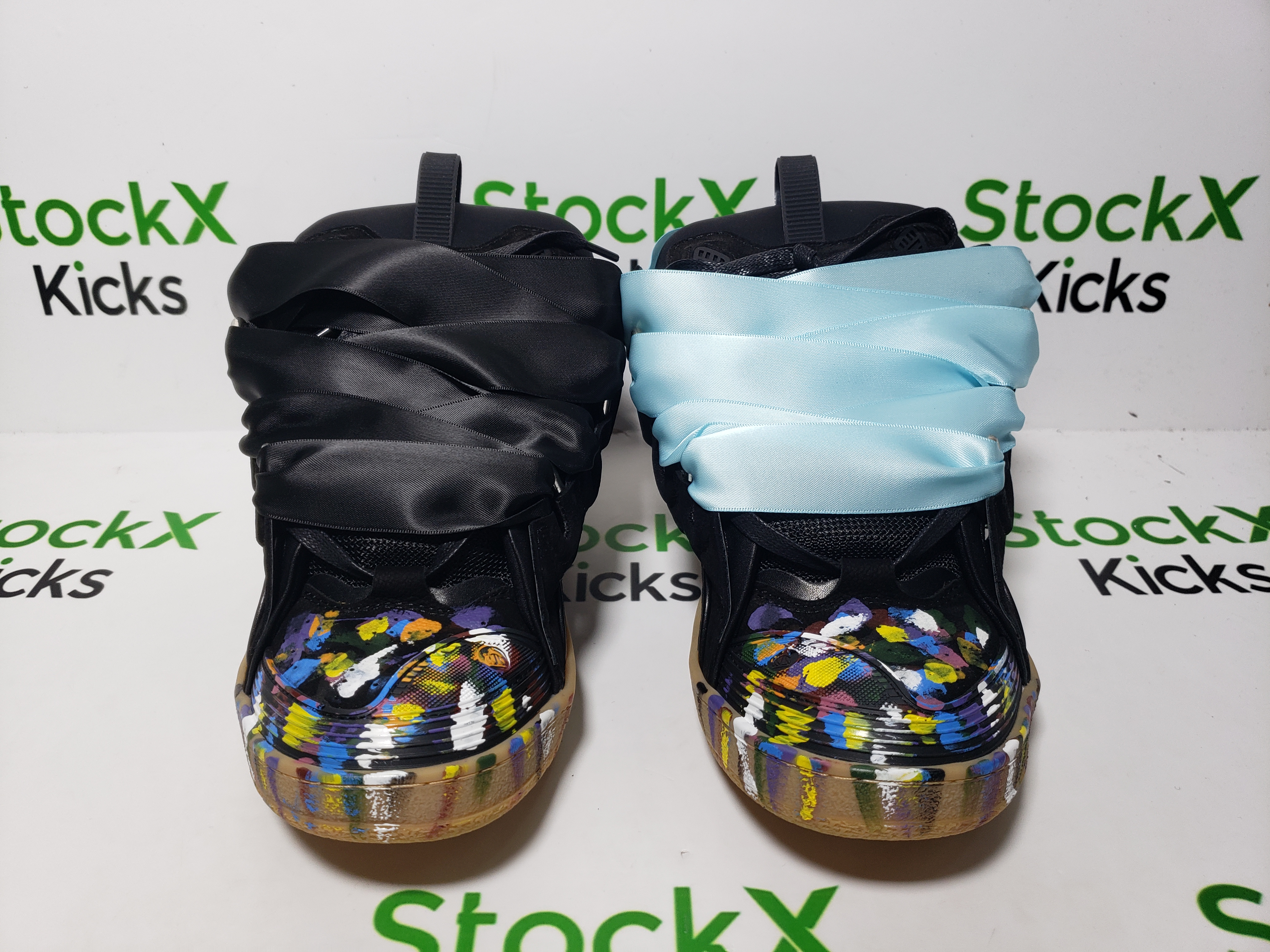 Lanvin Leather Curb Sneaker Gallery Dept. Black Multi PB FW-SKDK02-DRGD-P2210S1 review stockxkicks 01