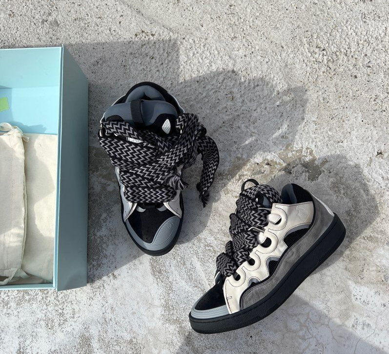 Lanvin Curb Sneakers White Anthracite PB FM SKRK11 TONE P240018 review john baumgardt