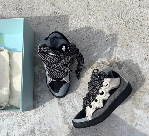 Lanvin Curb Sneakers White Anthracite PB FM SKRK11 TONE P240018 review 