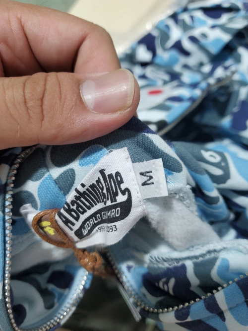 BAPE ABC Camo Shark Zip Hoodie Blue 1J70-314-001 review 