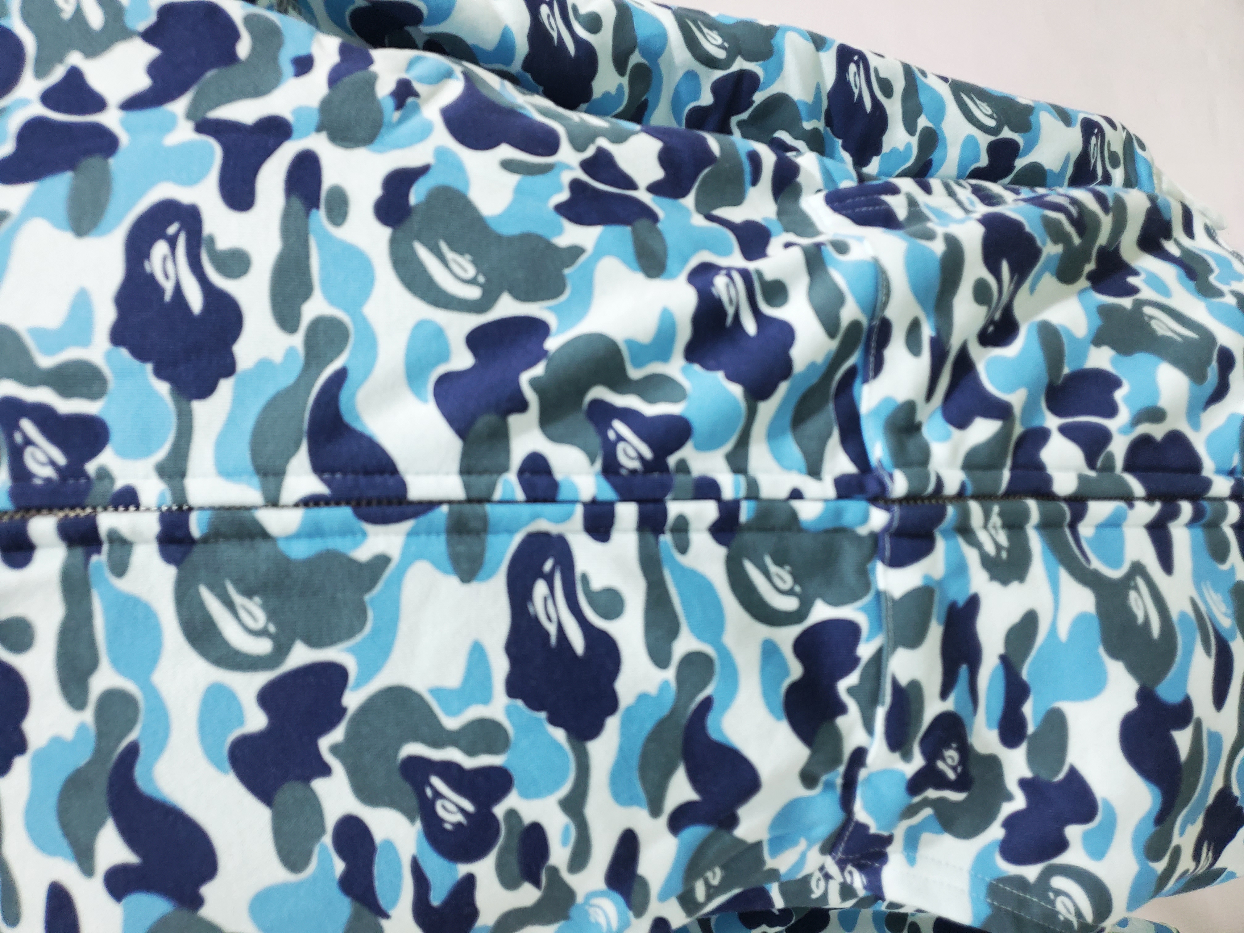 BAPE ABC Camo Shark Zip Hoodie Blue 1J70-314-001 review Stockxkicks 01