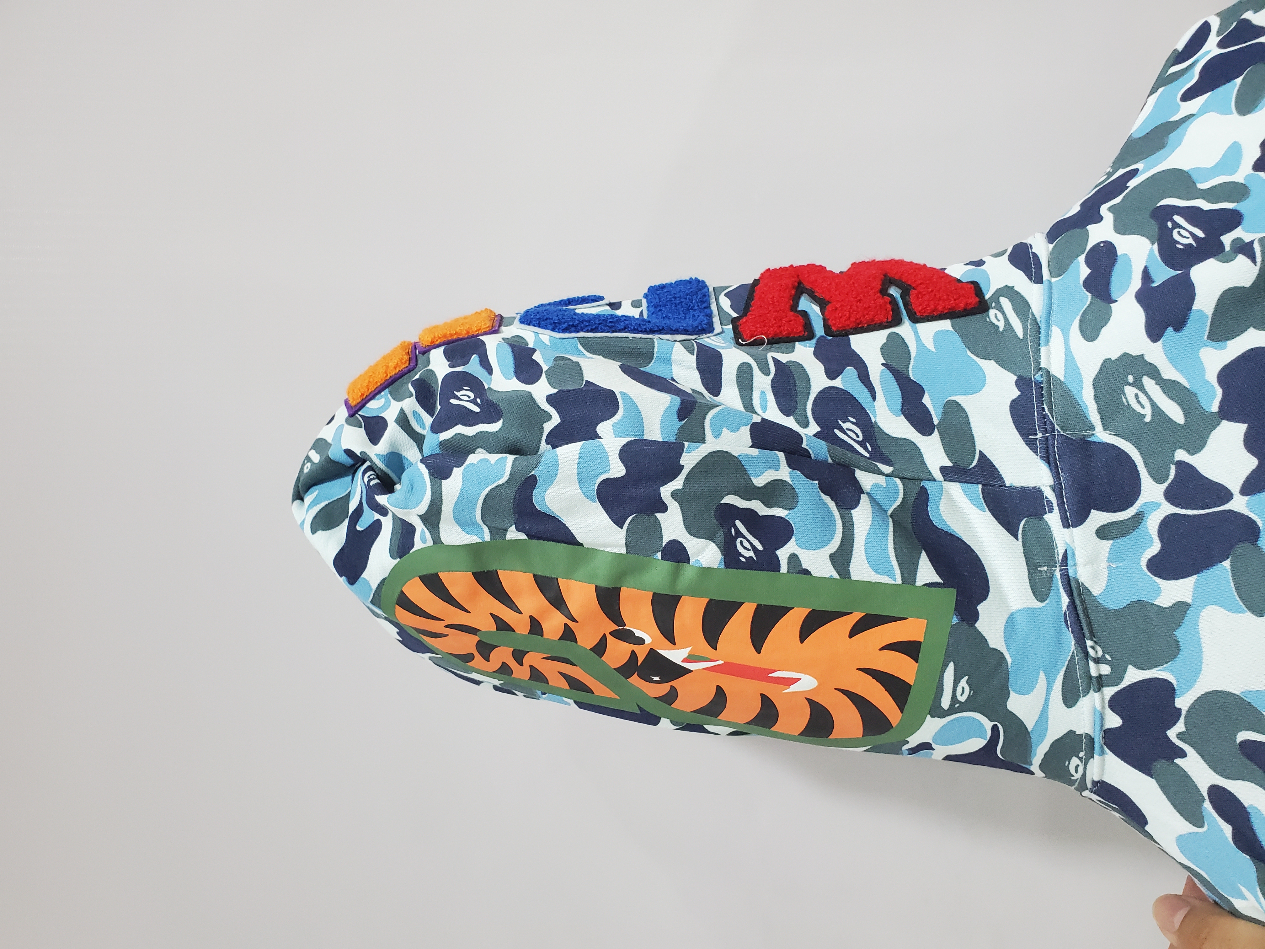 BAPE ABC Camo Shark Zip Hoodie Blue 1J70-314-001 review Stockxkicks 04