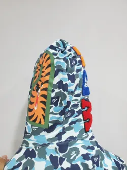 BAPE ABC Camo Shark Zip Hoodie Blue 1J70-314-001 review Stockxkicks 05