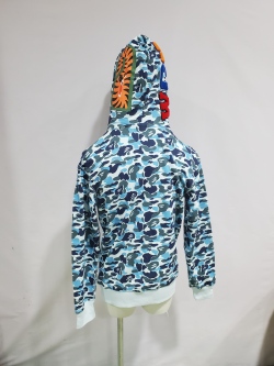 BAPE ABC Camo Shark Zip Hoodie Blue 1J70-314-001 review Stockxkicks 06