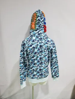 BAPE ABC Camo Shark Zip Hoodie Blue 1J70-314-001 review Stockxkicks 06