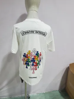 Chrome Hearts Multi Color Cross T-shirt Black/White review Stockxkicks 05