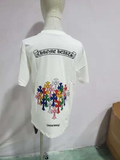 Chrome Hearts Multi Color Cross T-shirt Black/White review Stockxkicks 04