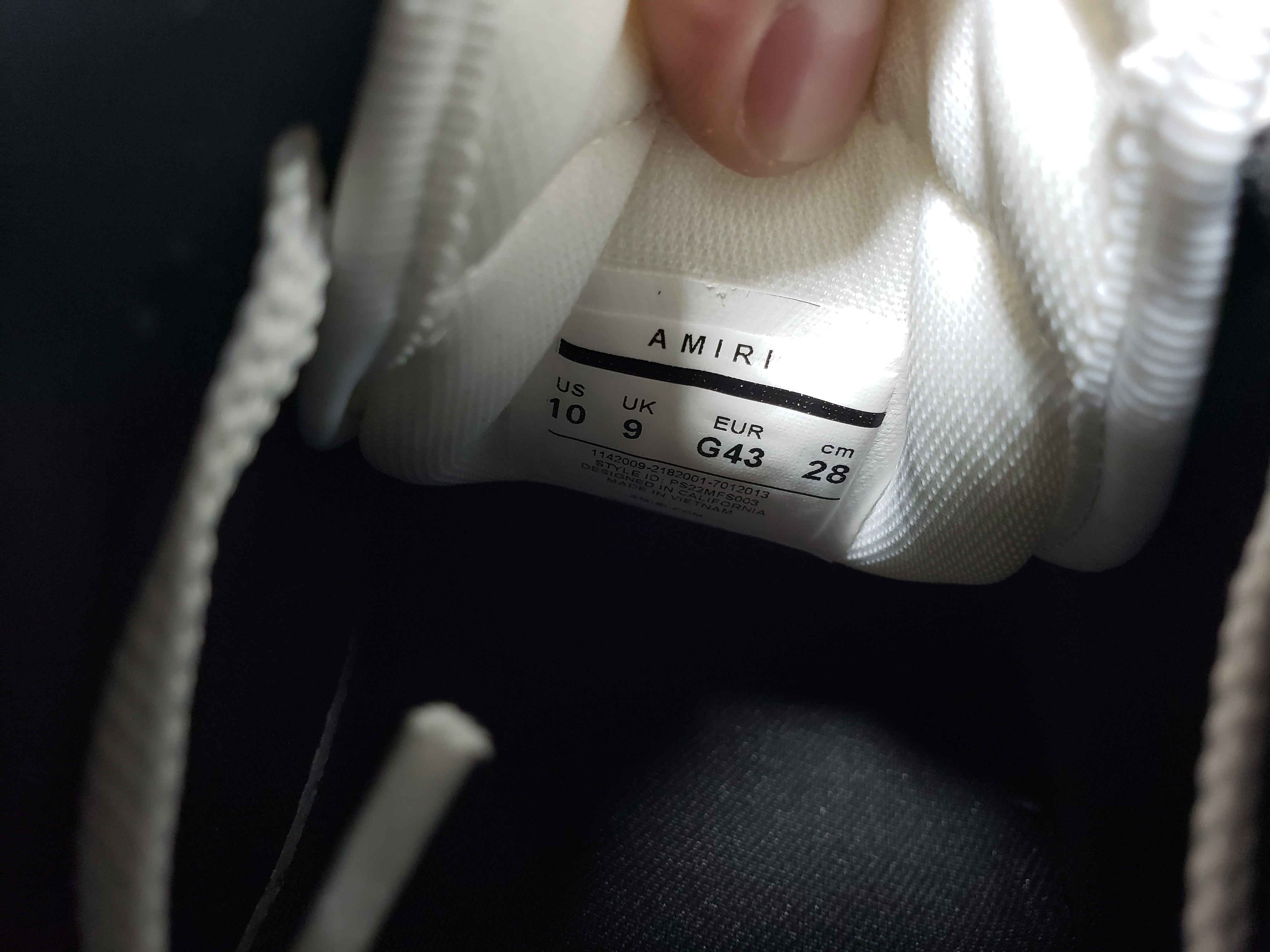 AMIRI Skel Top Low White Black MFS003-004 review Stockxkicks 03