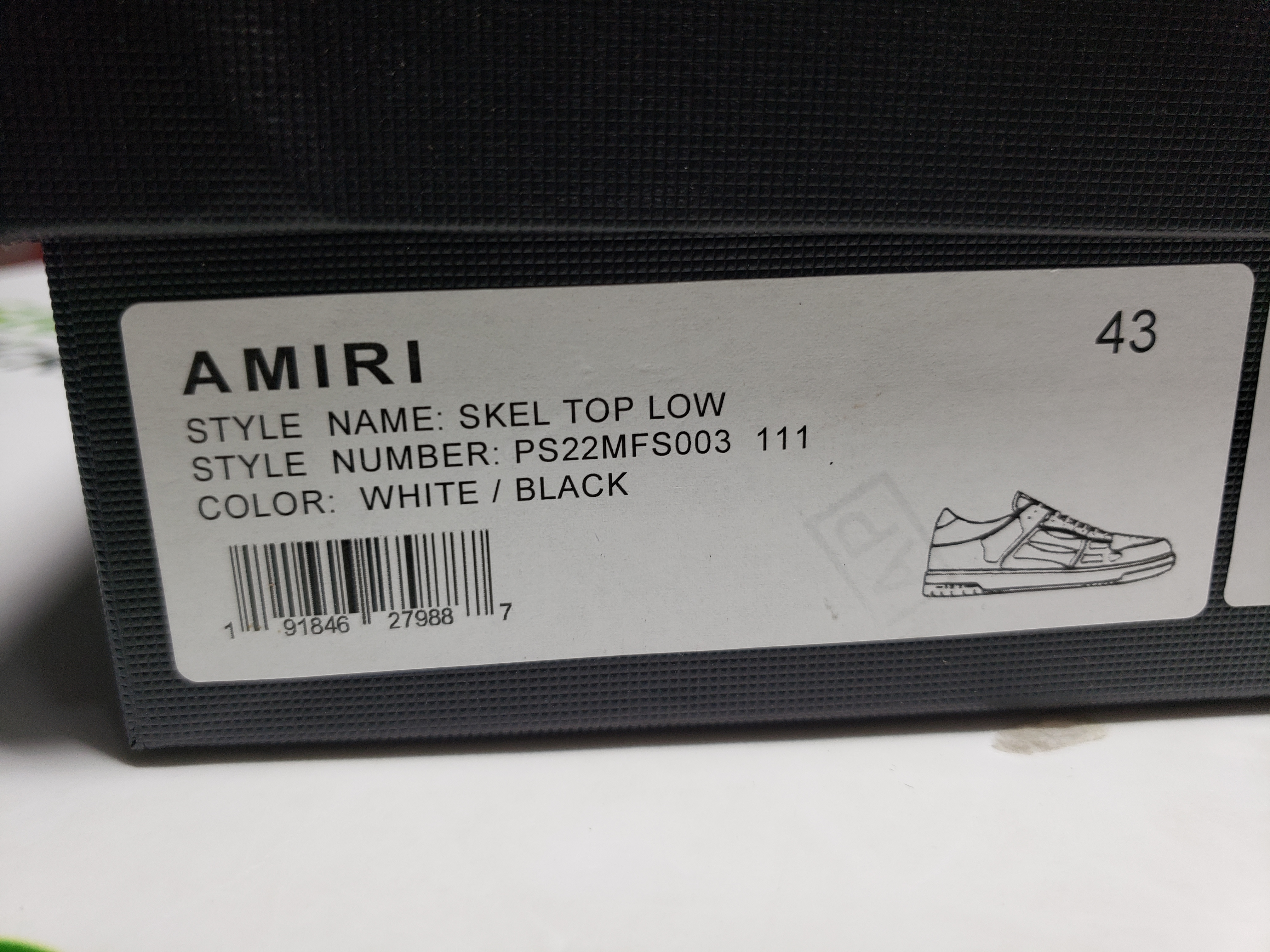 AMIRI Skel Top Low White Black MFS003-004 review Stockxkicks 00