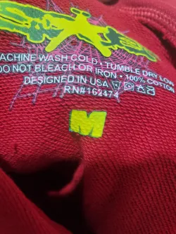 Sp5der Logo Hoodie Maroon YZ GE review Stockxkicks 01