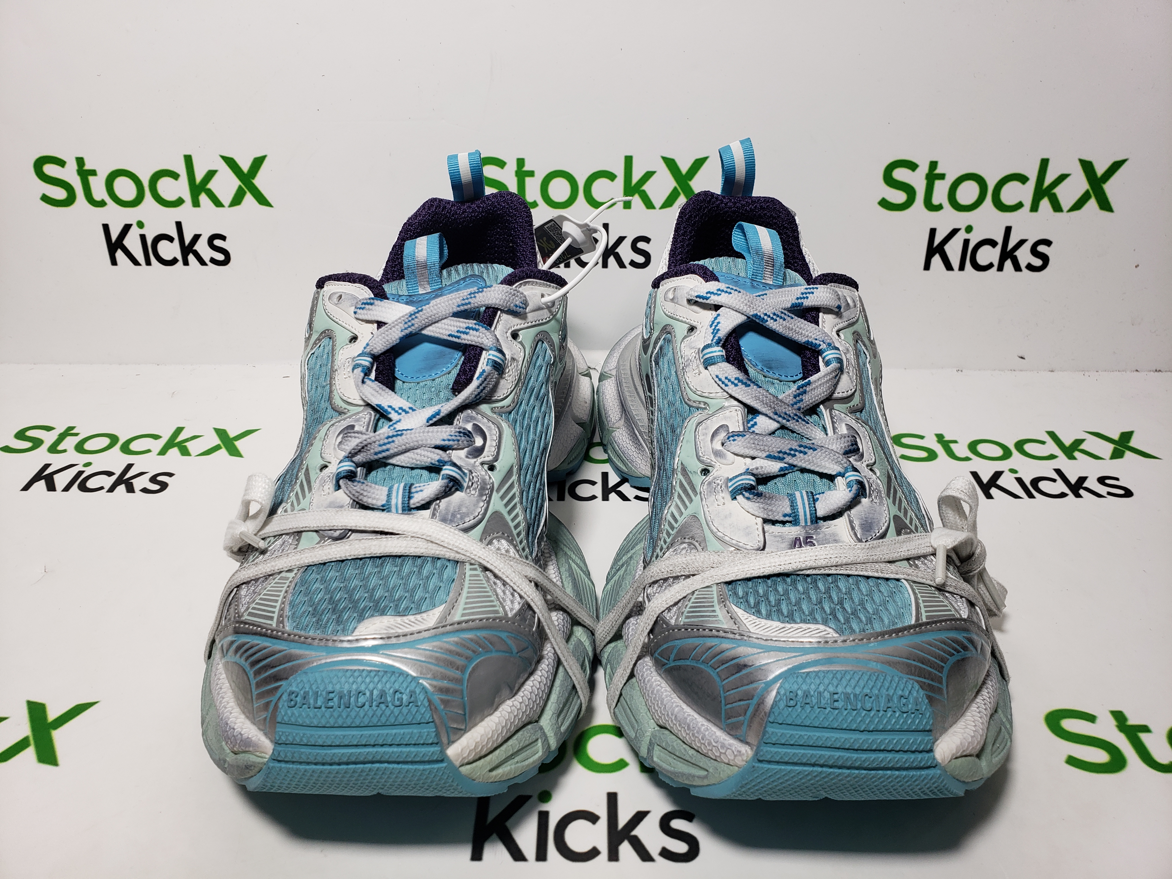 Balenciaga 3XL Sneaker White Silver Blue 734731 W3XL5 4095  review Stockxkicks 01