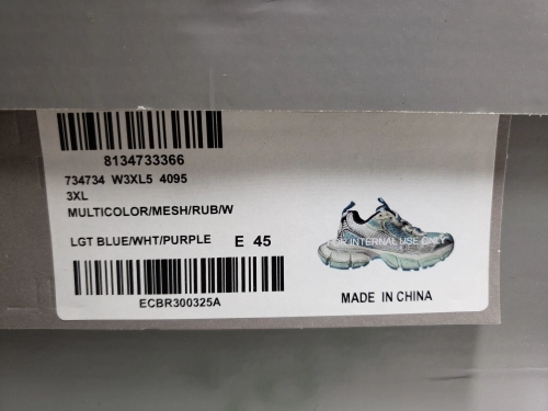 Balenciaga 3XL Sneaker White Silver Blue 734731 W3XL5 4095  review 