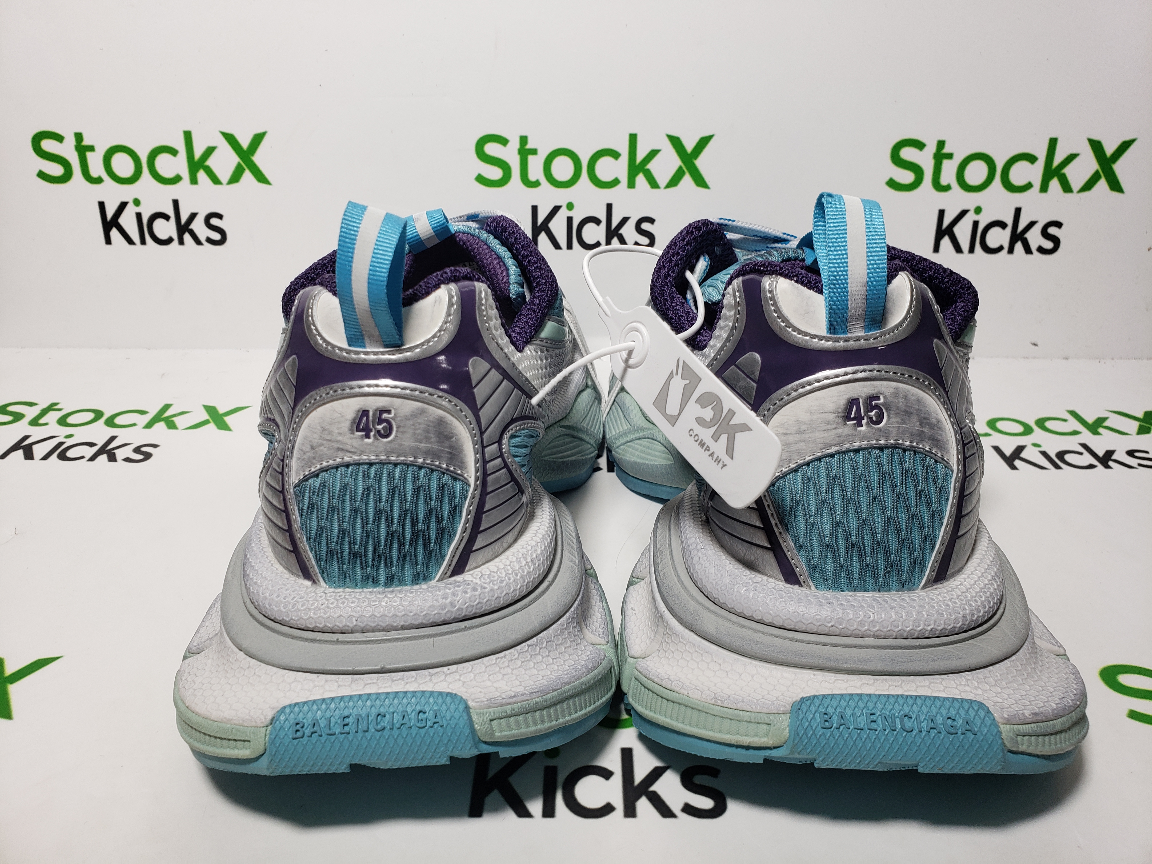 Balenciaga 3XL Sneaker White Silver Blue 734731 W3XL5 4095  review Stockxkicks 02