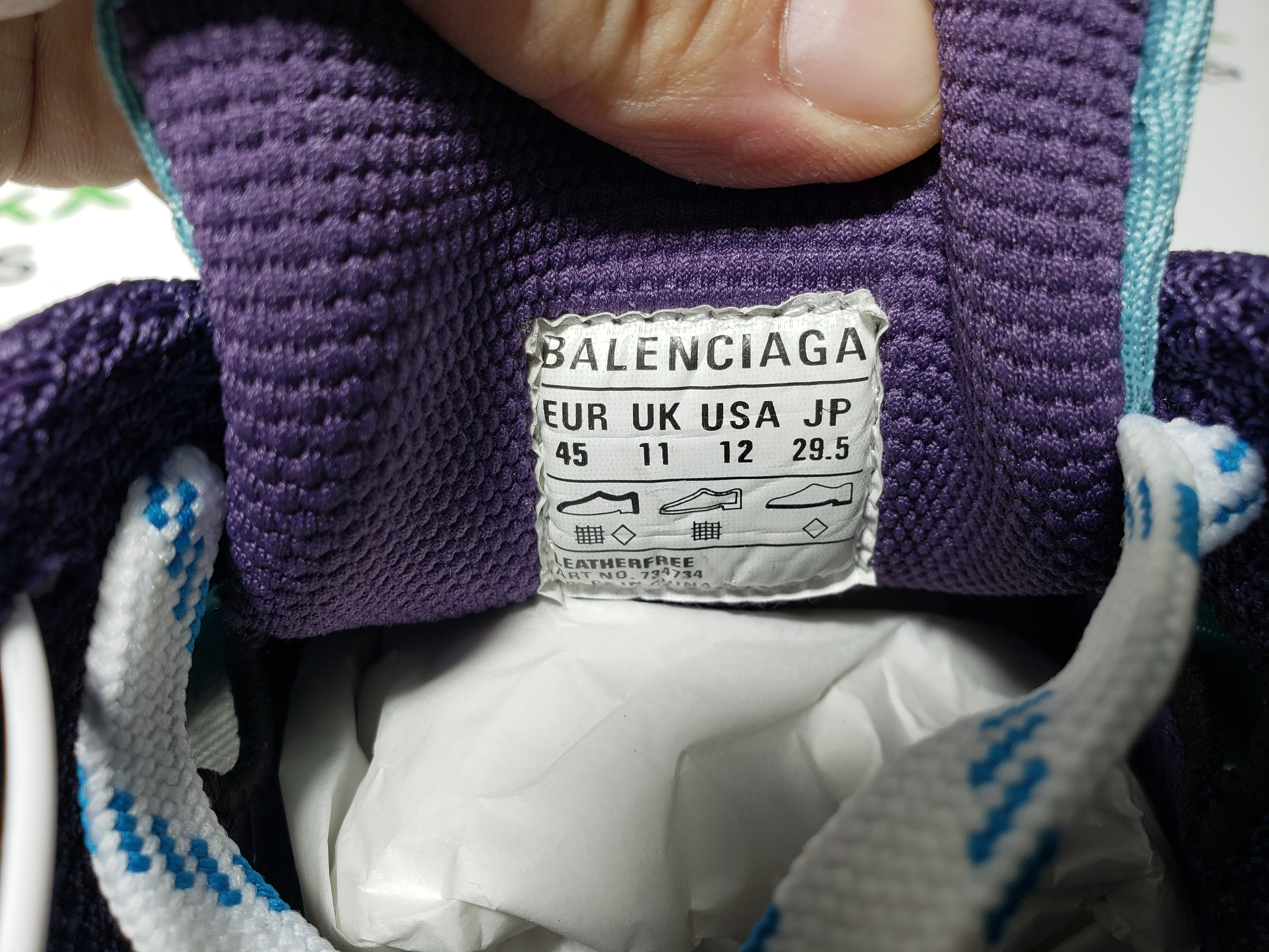 Balenciaga 3XL Sneaker White Silver Blue 734731 W3XL5 4095  review Stockxkicks 03