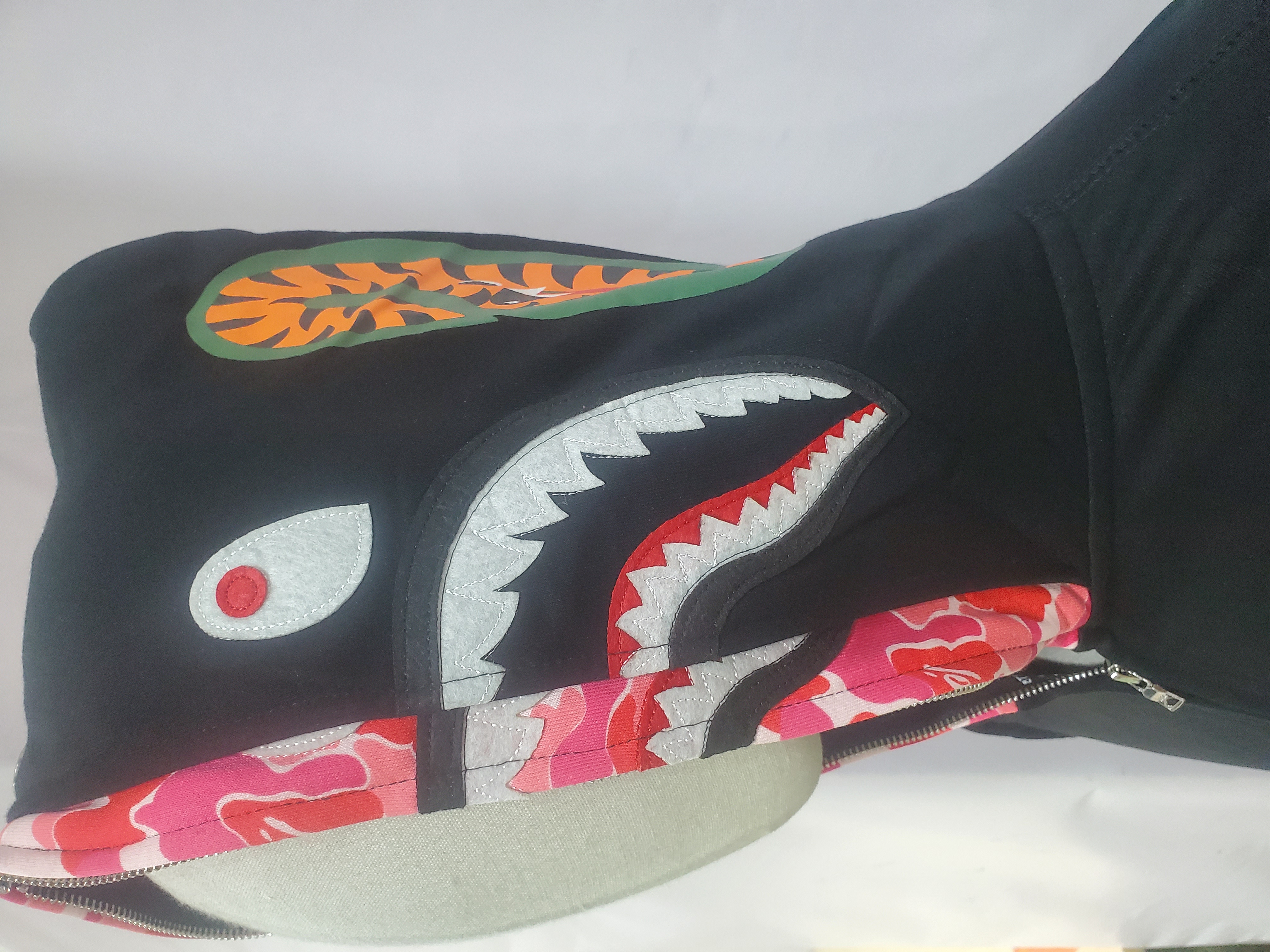 BAPE ABC Camo Shark Zip Hoodie Black review Stockxkicks 03