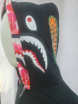 BAPE ABC Camo Shark Zip Hoodie Black review Stockxkicks 04