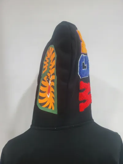 BAPE ABC Camo Shark Zip Hoodie Black review Stockxkicks 02